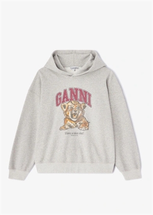 Isoli hoodie beaded baby tiger print Paloma A1060024 Ganni 